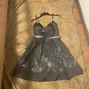 Gray Formal dress with beautiful sequin embellishment